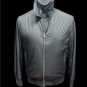 Brunello Cucinelli Black Bomber Jacket